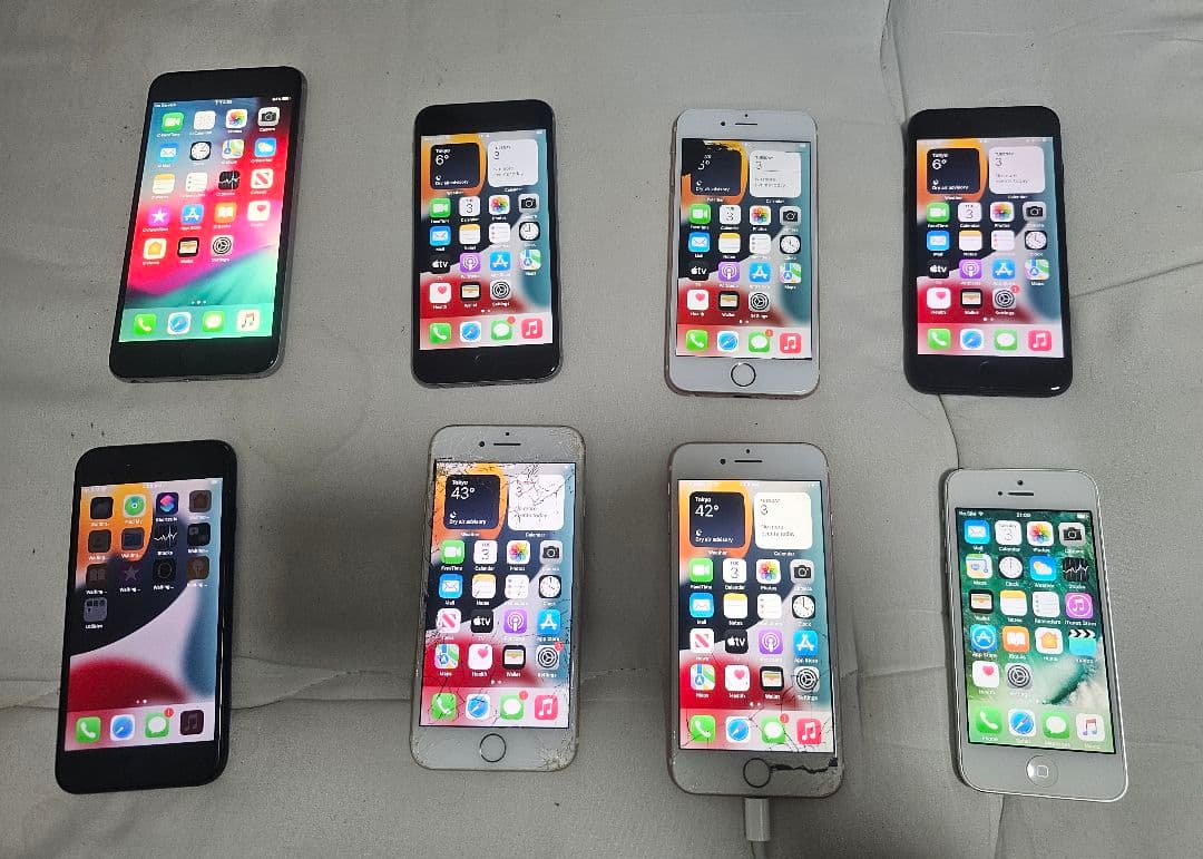 iPhone まとめ　ジャンク　8台 Yahoo!オークション -「iphone ジャンク まとめ」の落札相場・落札価格