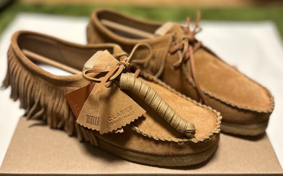 Clarks INSCRIRE コラボ WallabeeフリンジUK7 1/2 - メルカリ