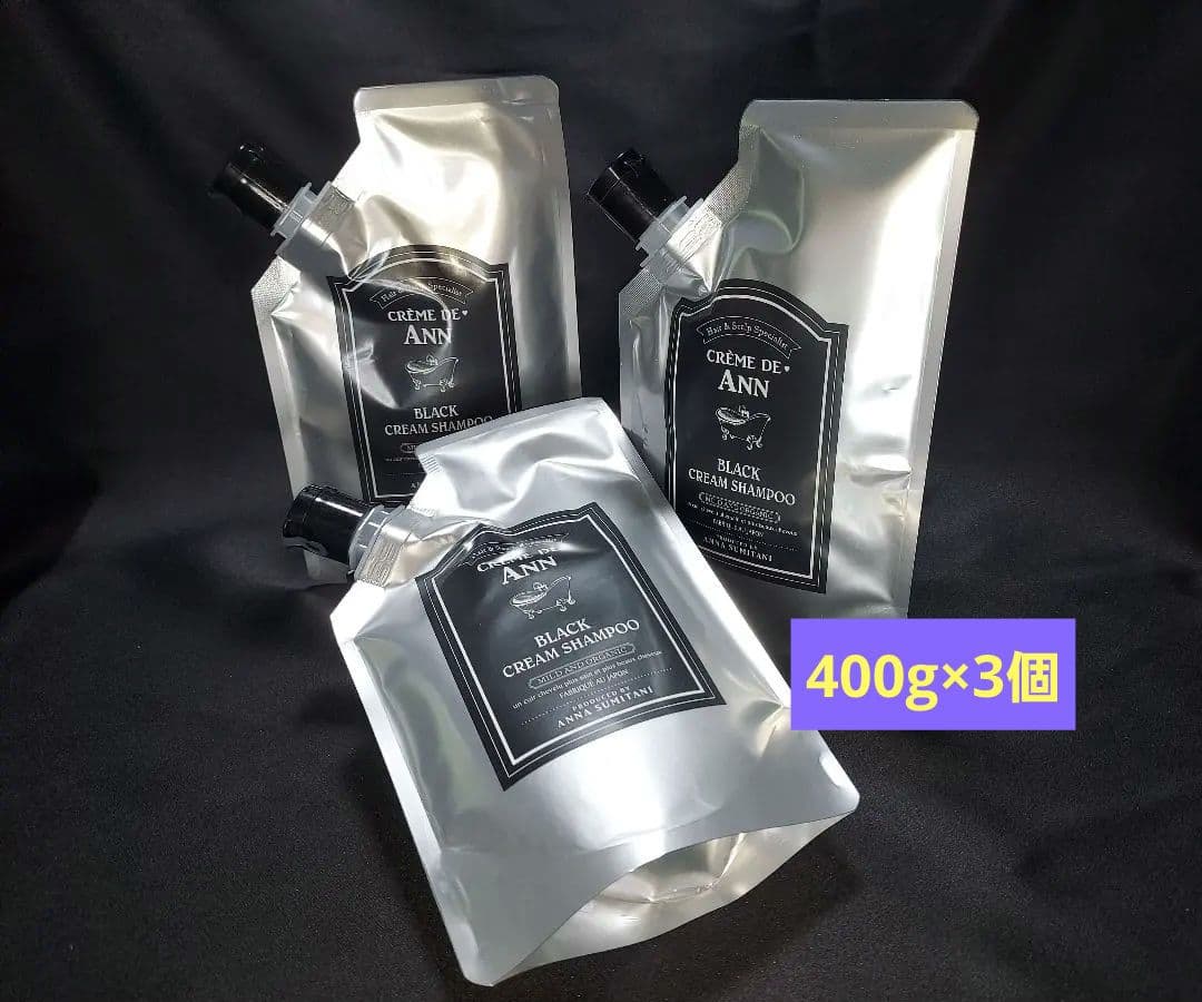CRÈME DE ANN クレムドアン ブラック クリーム シャンプー 400g - メルカリ