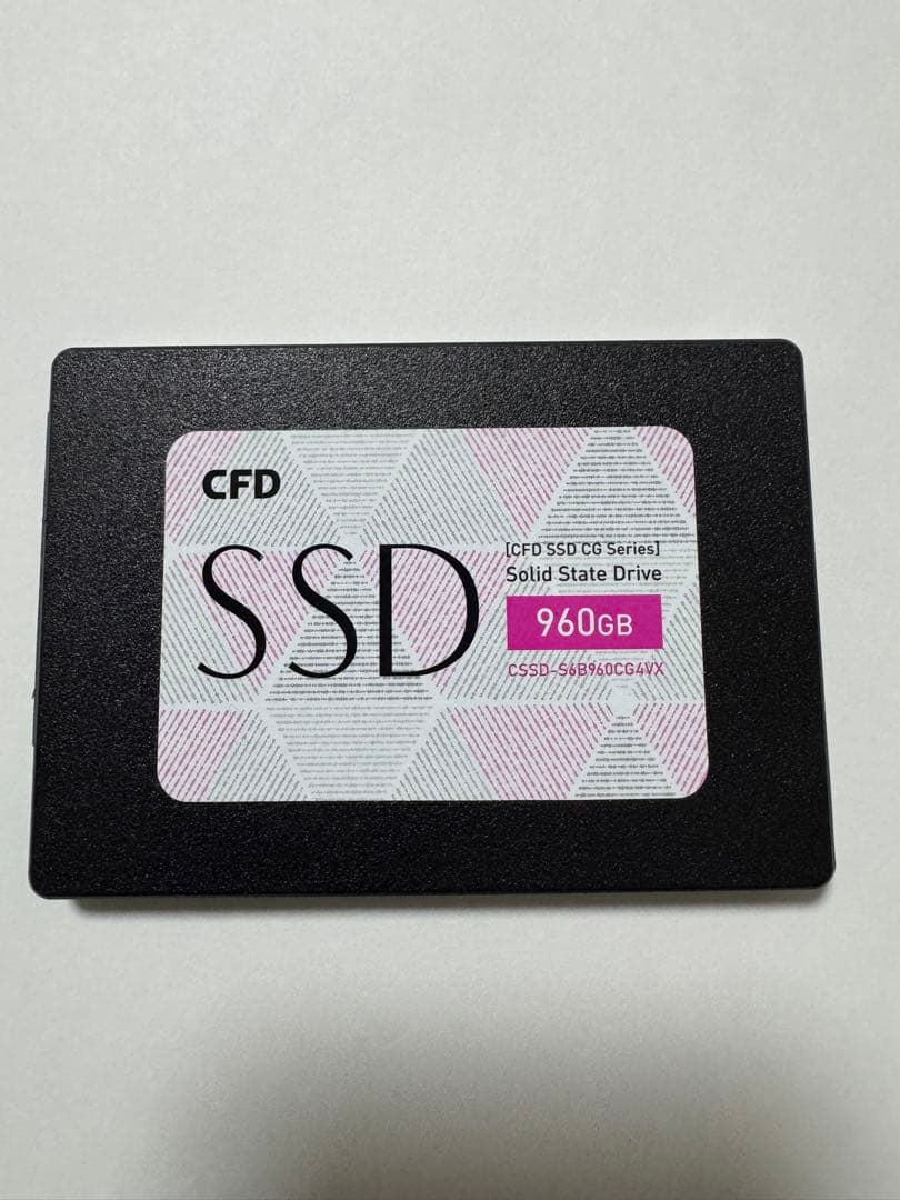 外付けハードディスク・ドライブ CFD 960GB SSD CSSD-S6B960CG3VX CSSD-S6B960CG3VX | CFD CG3VX SATA接続 2.5型SSD 960GB | CFD販売株式