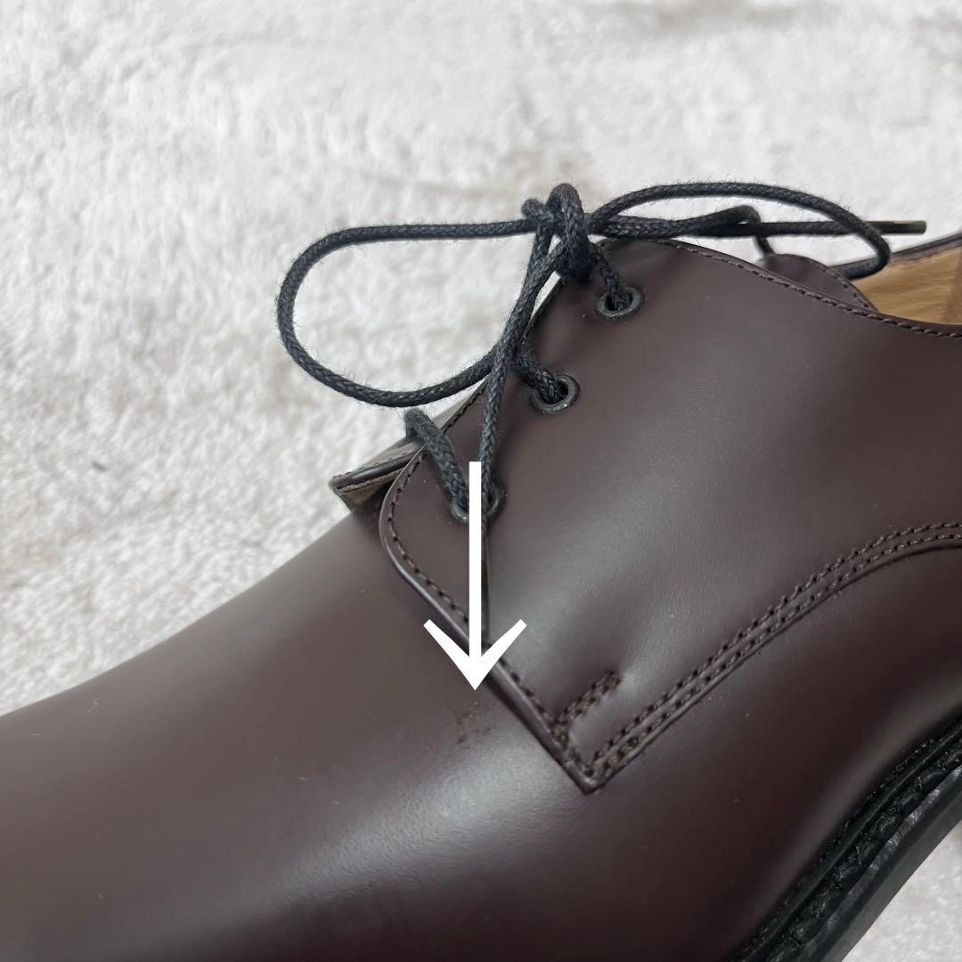 極美品 グッチ レザー スクエアトゥ レースアップ シューズ 革靴