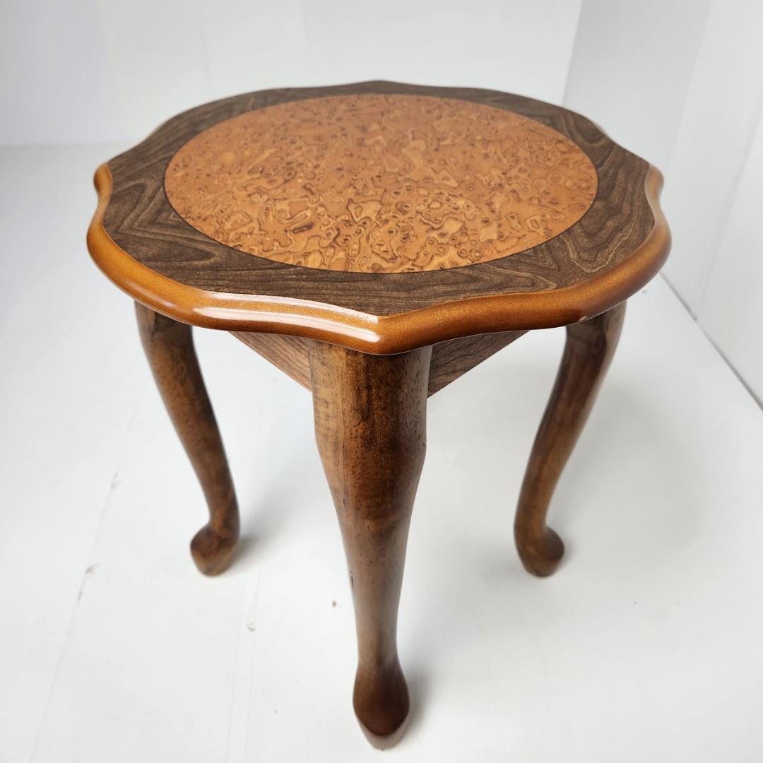 サイドテーブル サイドボード 花台 side table 飾り台 木製 猫足 マホガニー サイドテーブル 引出しつき 無垢 木製 猫脚 キャビネット