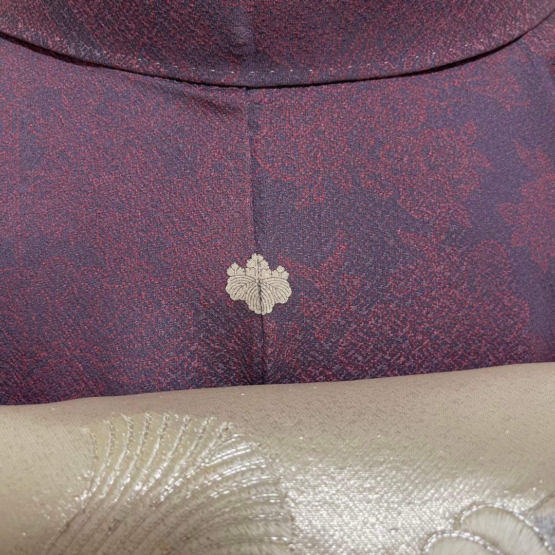 k181 単衣 色無地 洗える着物 うそつき袖 一つ紋 身丈149裄丈