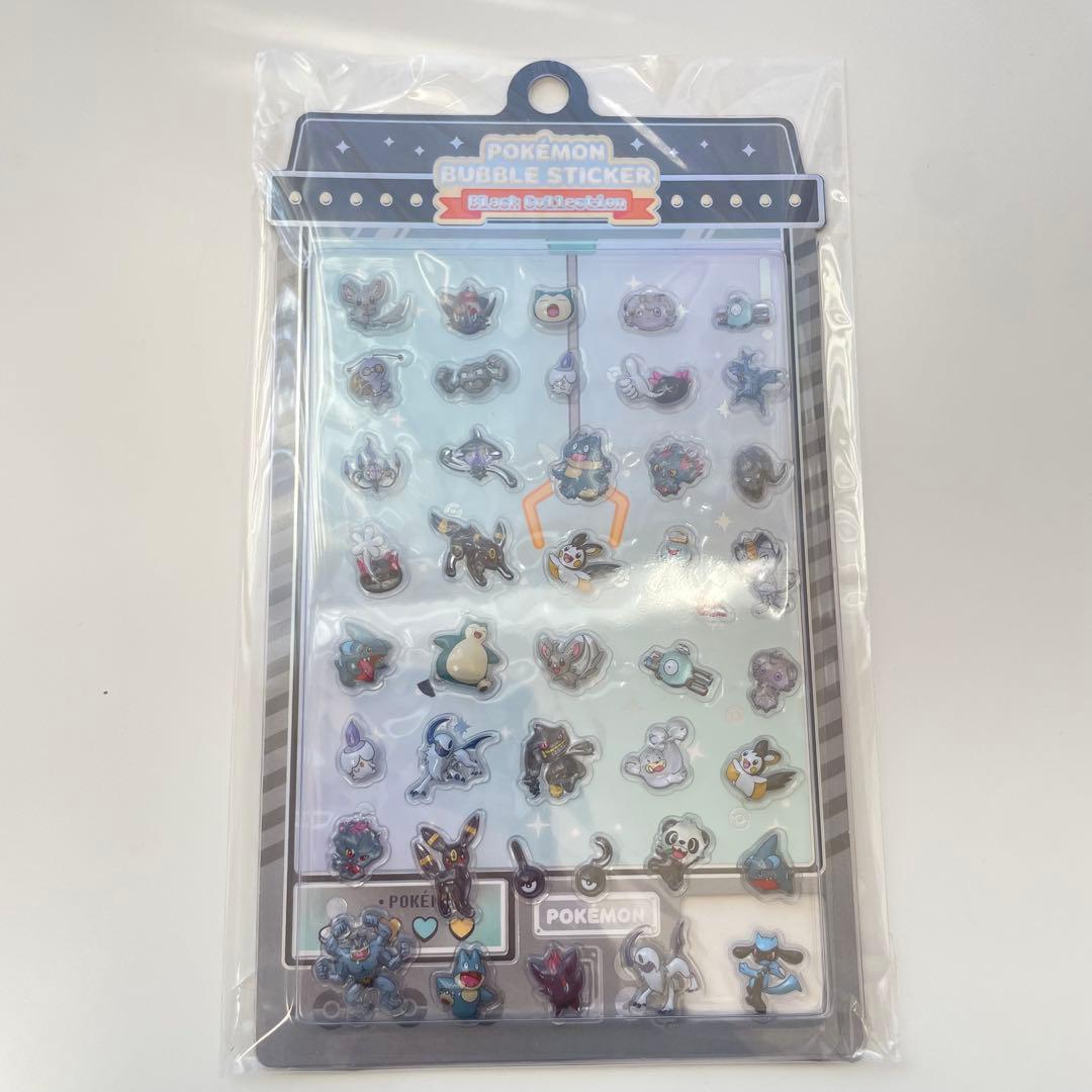⭐︎韓国限定⭐︎正規品 ポケモン バブルステッカー シール ブラック