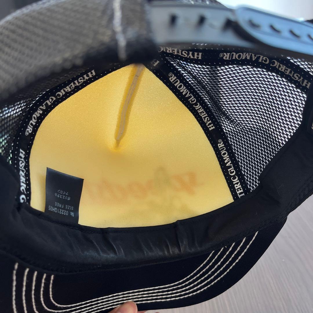 ヒステリックグラマー スピードスター メッシュキャップ ブラック