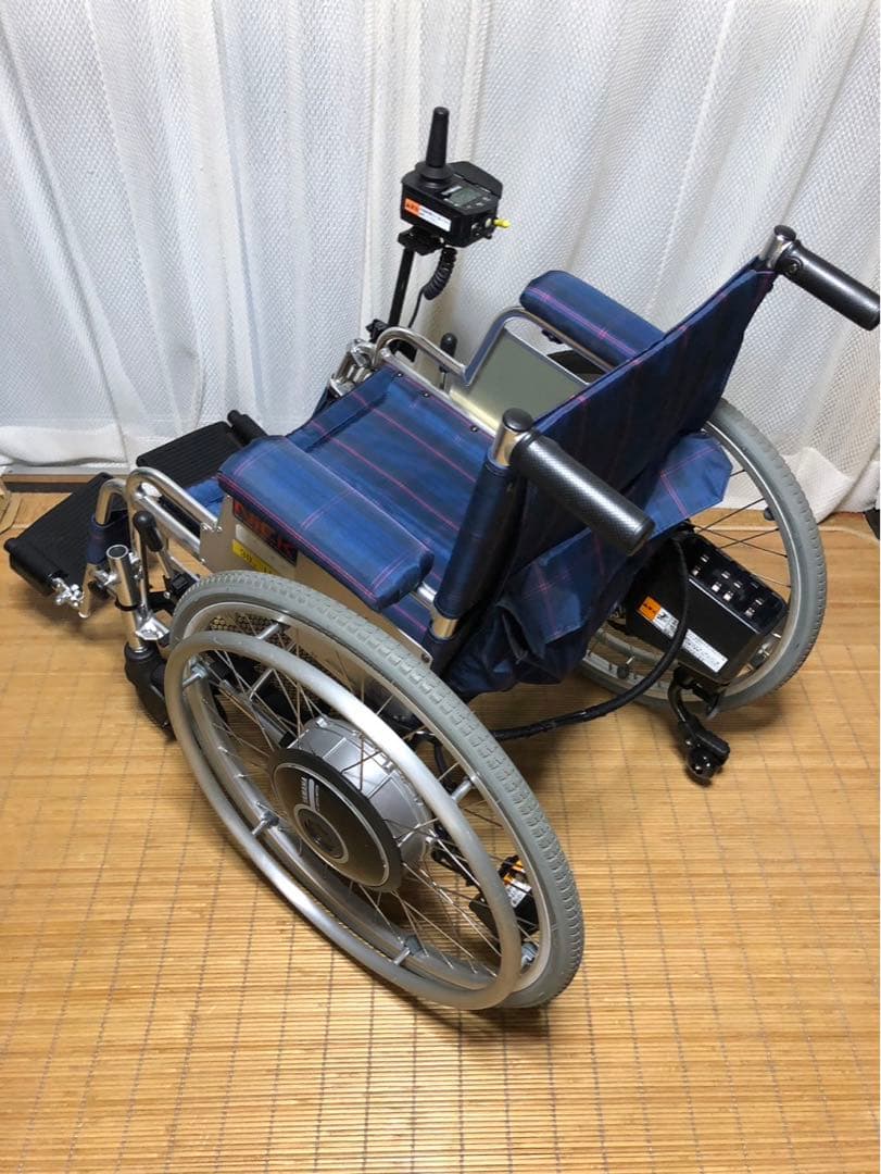 値下げ 電動車椅子NICK 駆動:YAMAHAヤマハ)XOF2 バッテリー2個 - メルカリ