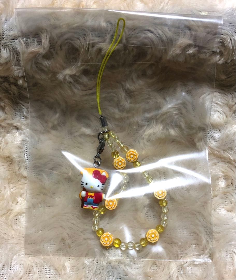 2002年製 ご当地限定 平成レトロ ハローキティ 水戸黄門 ストラップ