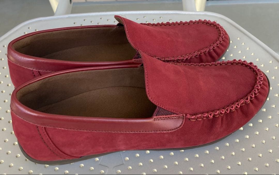 Pedala ペダラローファー スリッポン モカシン ワインレッド 23.5cm