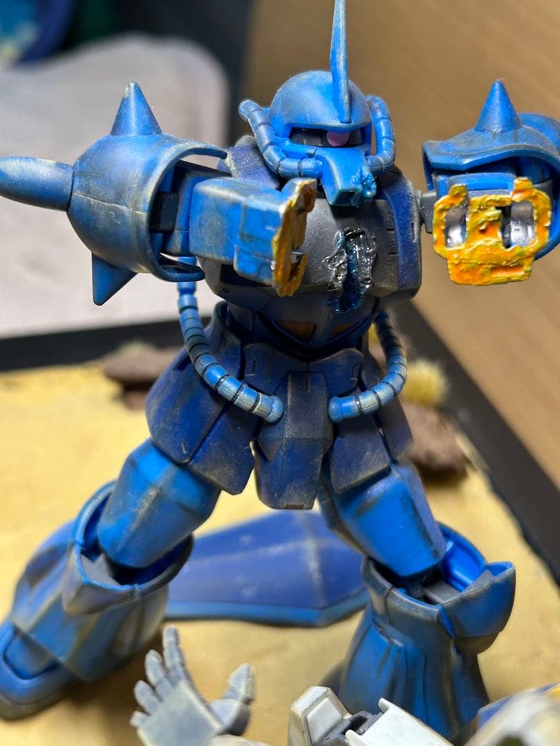 HG ガンプラ グフVSガンダム ジオラマ