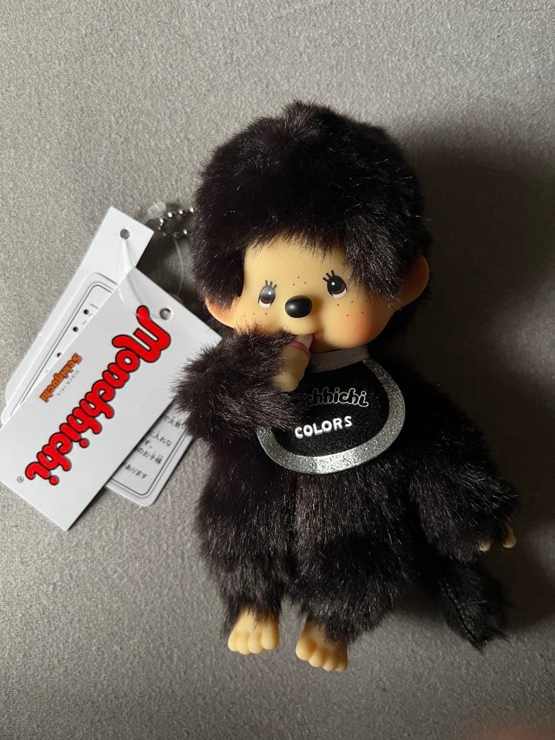 モンチッチ monchhichi COLORS キーチェーン ブラック - メルカリ