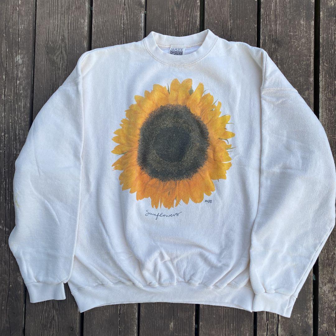ひまわり スウェット XL 90s USA製 MAZE ビンテージ - メルカリ