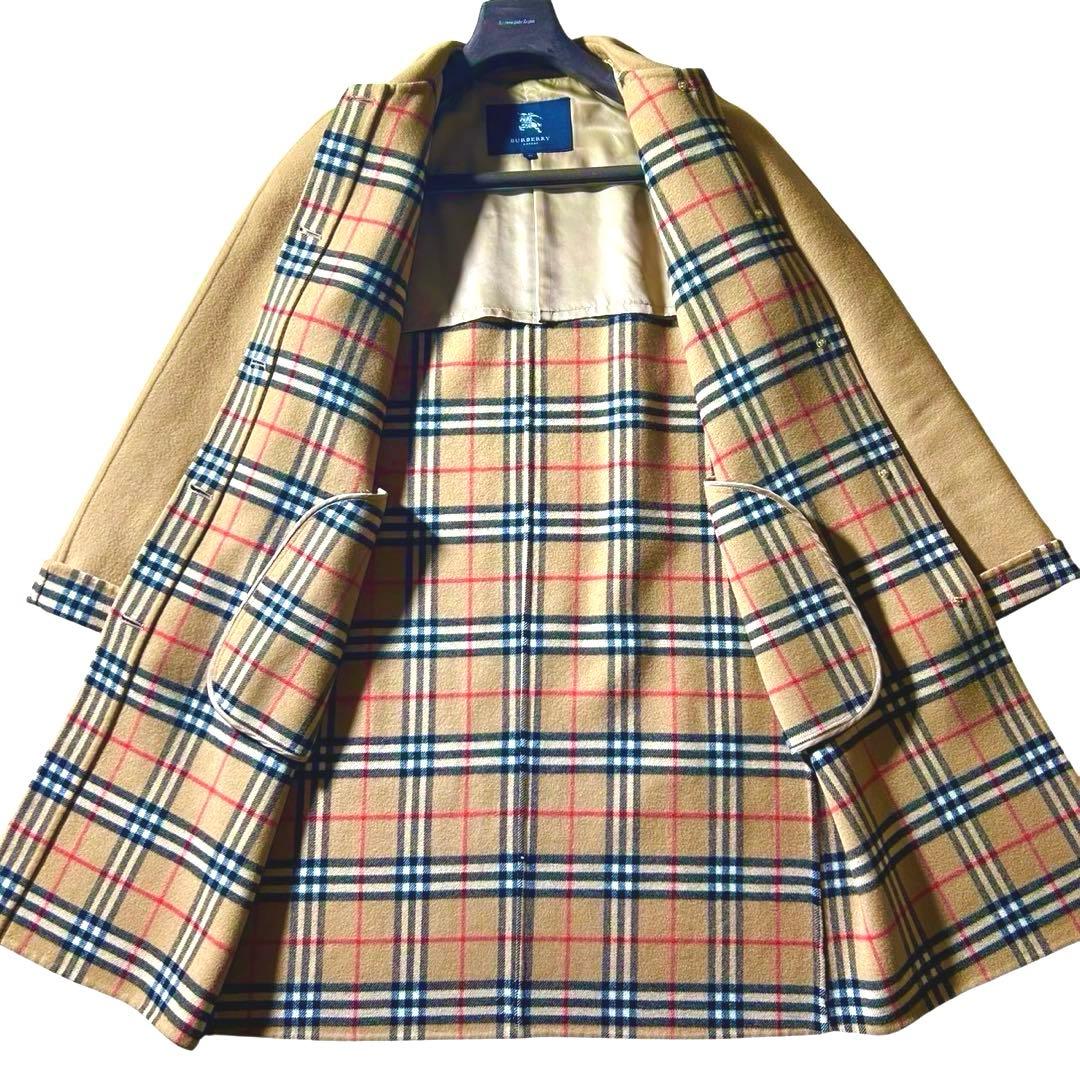 美品✨バーバリー カシミヤ ダブルフェイス ノバチェック コート 40