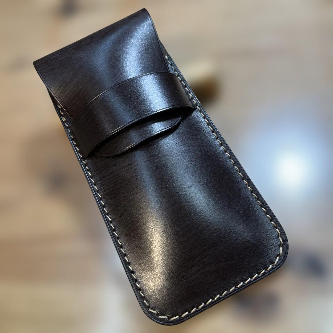 ちよぴー様オーダー品】A5 ブックカバー レッド ブラウン ペンケース