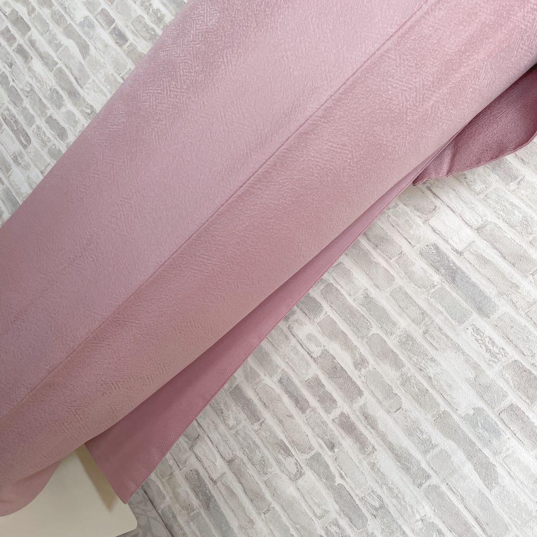 色無地 フルセット 三つ葉竜胆 紗綾形地紋 東京ますいわ屋 シンプル