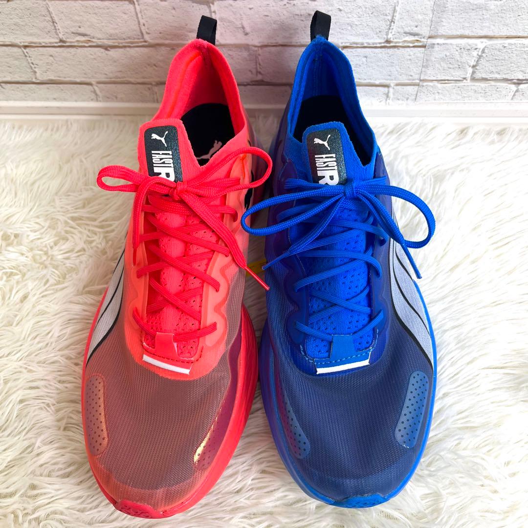 最終値下】PUMA プーマ FAST-R ニトロエリート 27.0cm 青 赤 - メルカリ
