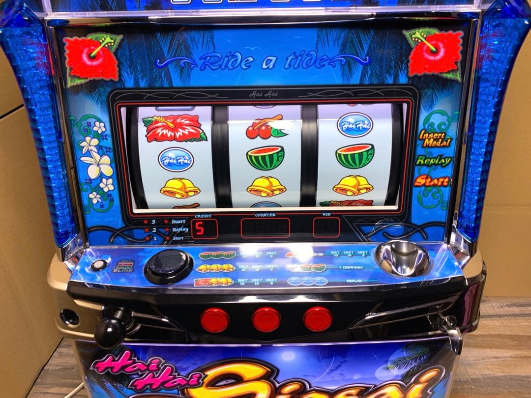 6号機 ハイハイシオサイ パイオニア 2019年 コイン不要機 パチスロ実機