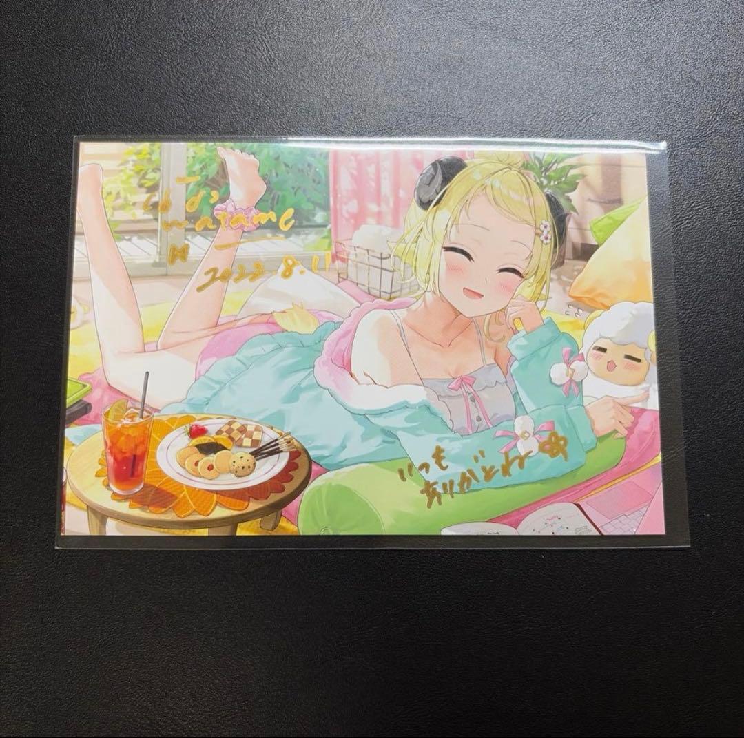 角巻わため 誕生日記念2022 直筆サインポストカード ふーみ ホロライブ