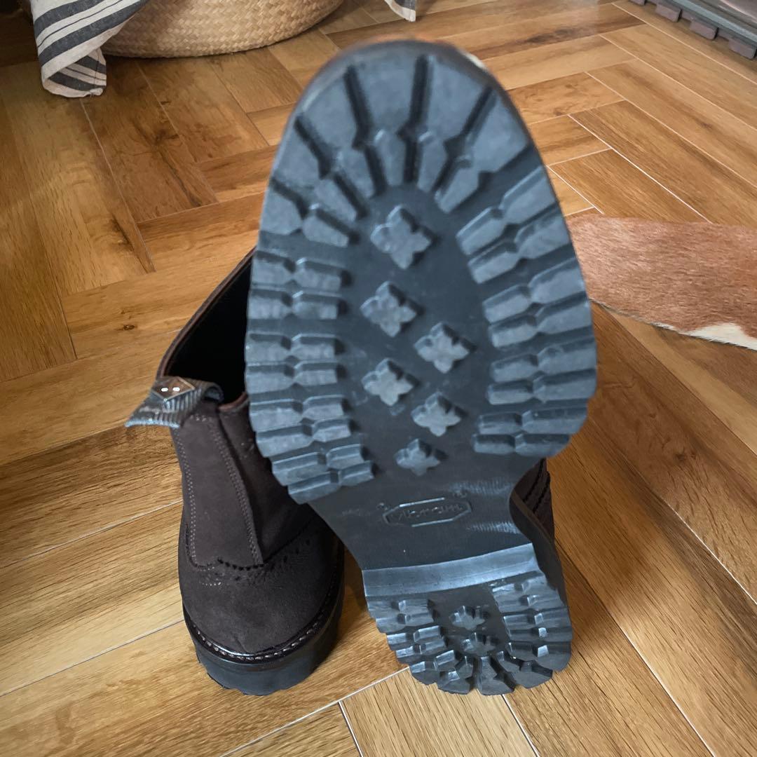 WHダブルエイチスエードブーツブラウンサイズ8.5 - メルカリ