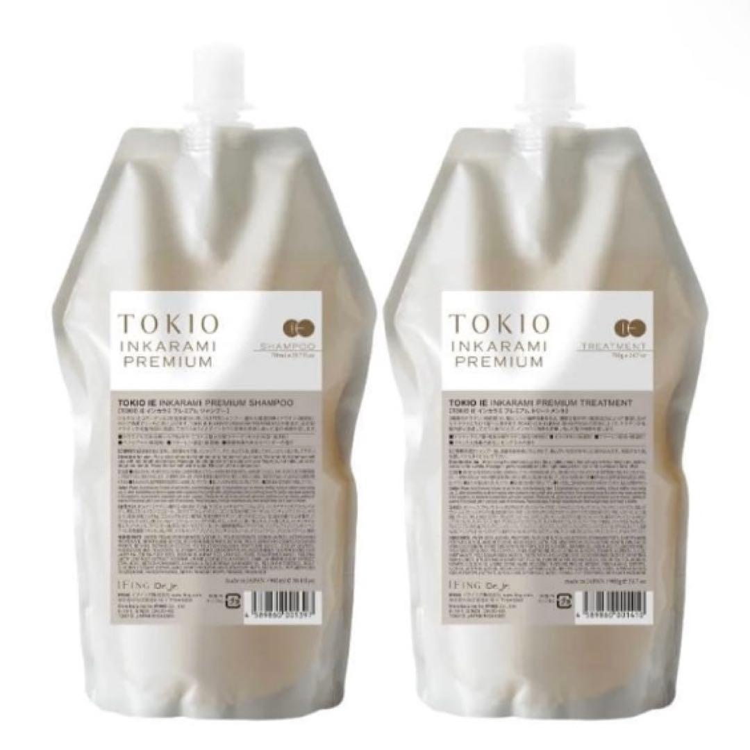 匿名発送　新品未開封　トキオ　プレミアム　シャンプー　トリートメント　詰め替え トキオ IE インカラミ プレミアム シャンプー 700ml トリートメント