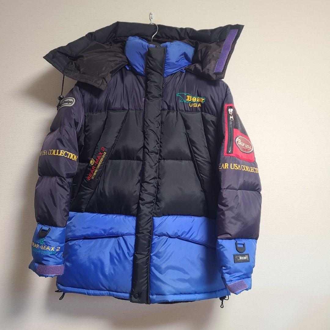 ベアー Bear MAX2 ダウンジャケット ロゴ 刺繍 ヴィンテージ 90's