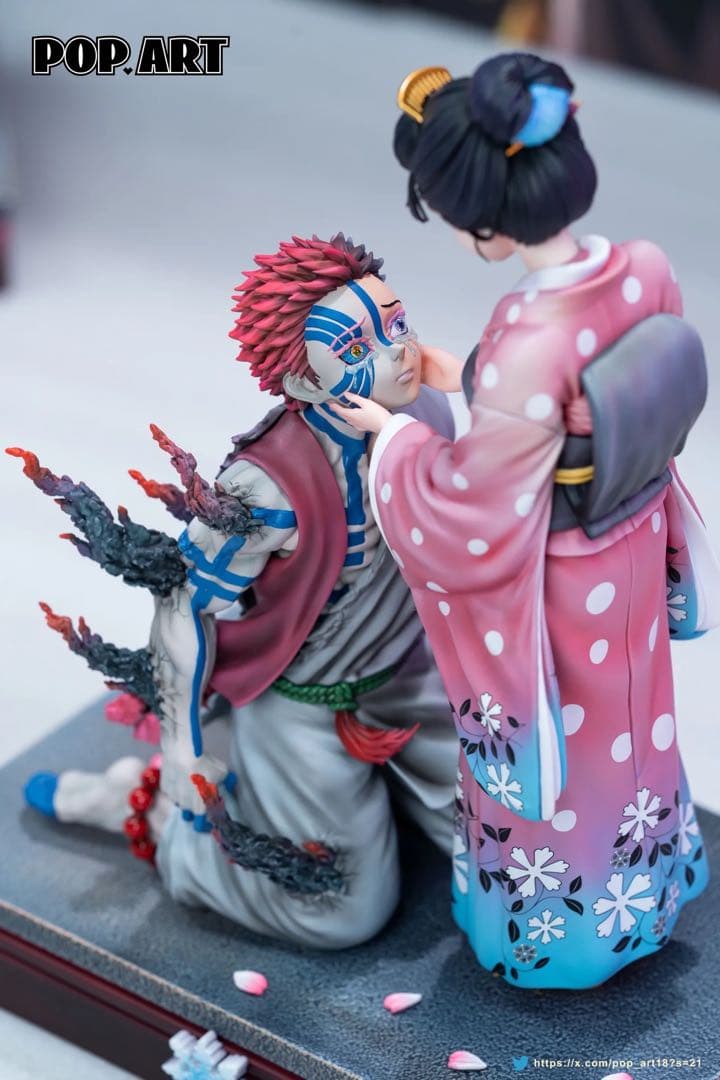 鬼滅の刃 猗窩座と恋雪 ガレージキット フィギュア 完成品 - メルカリ