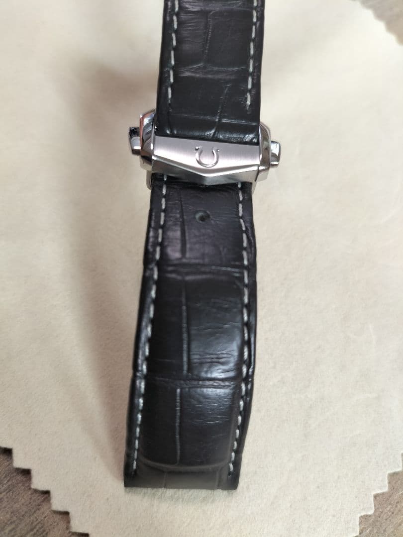 オメガ 純正 レザーベルト 19✕16mm 純正 dバックル - メルカリ