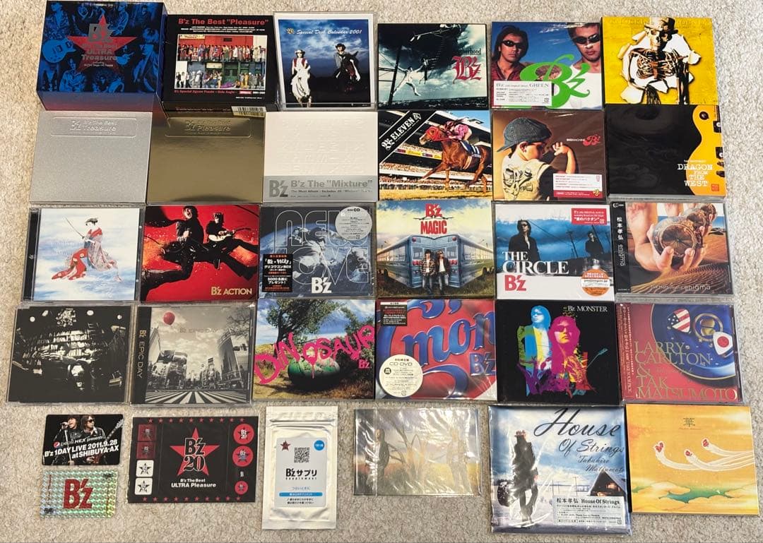 B'z CDセット B'z 8cmシングルCD ご希望の5点セットで ☆ご希望の品数での販売も可