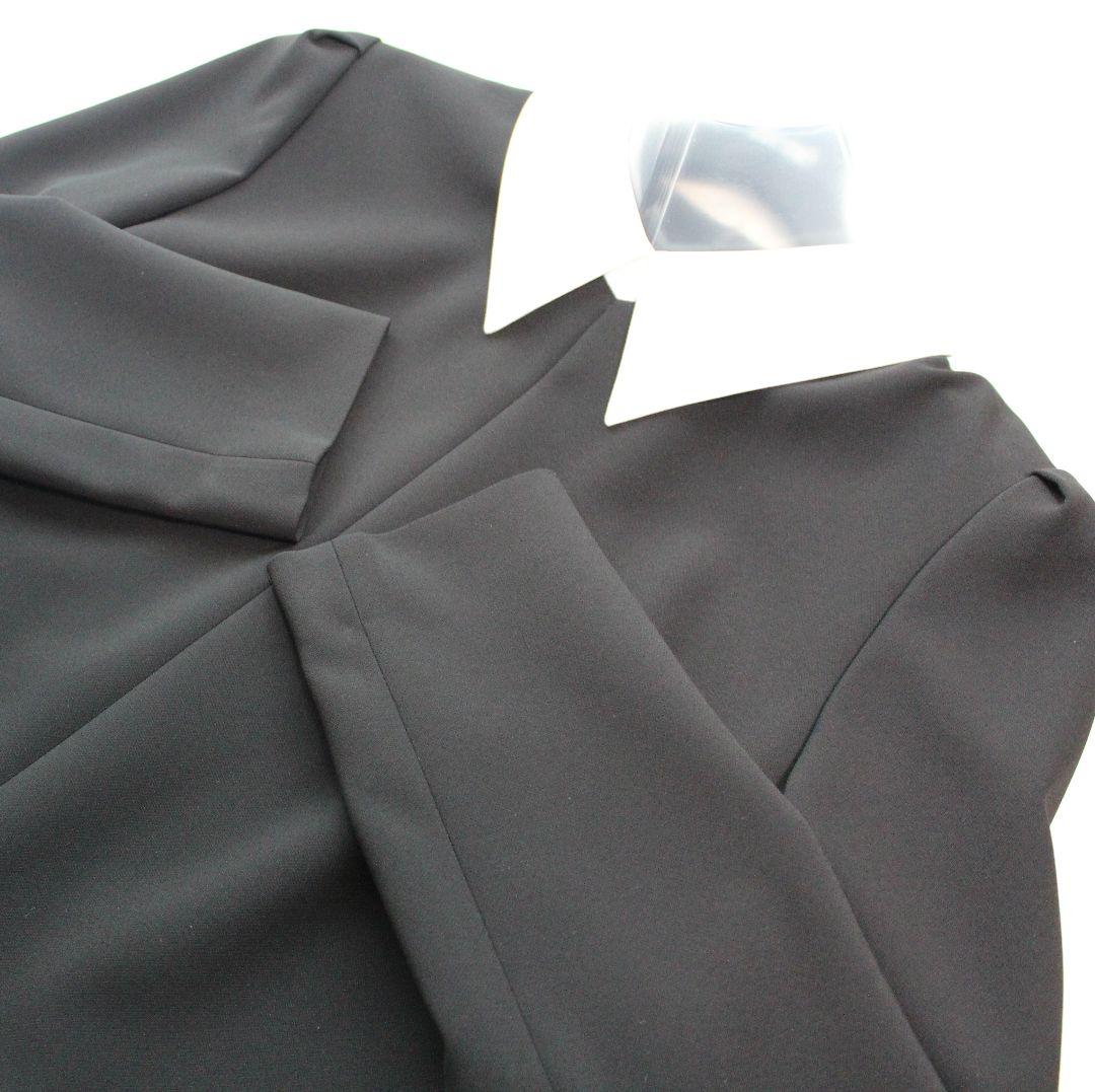 専用Reneルネ☆新品☆白襟長袖ワンピース 2024 34 黒 - メルカリ