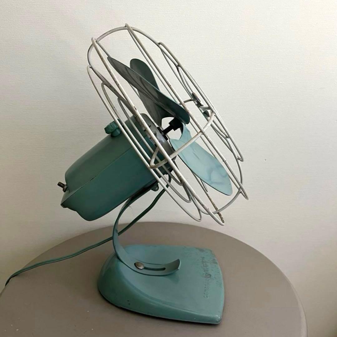 レア！GE ゼネラルエレクトリック 扇風機 アクアブルー レトロ - メルカリ
