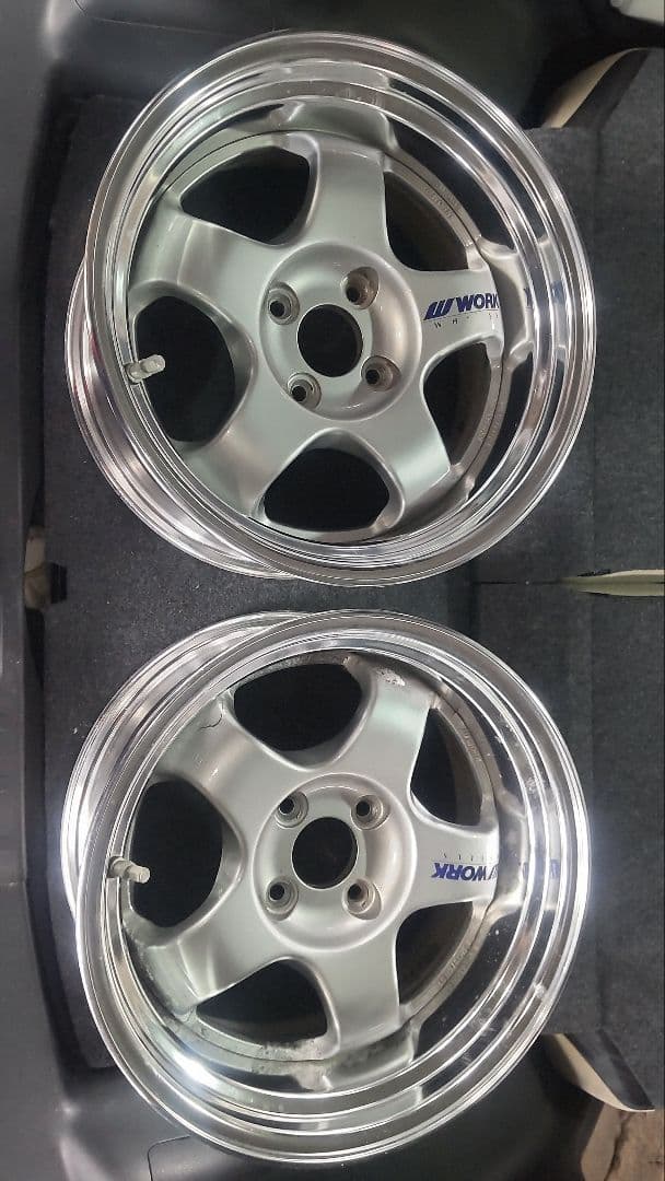 WORK MEISTER S1 15inch 7.5J+4 PCD100 2本