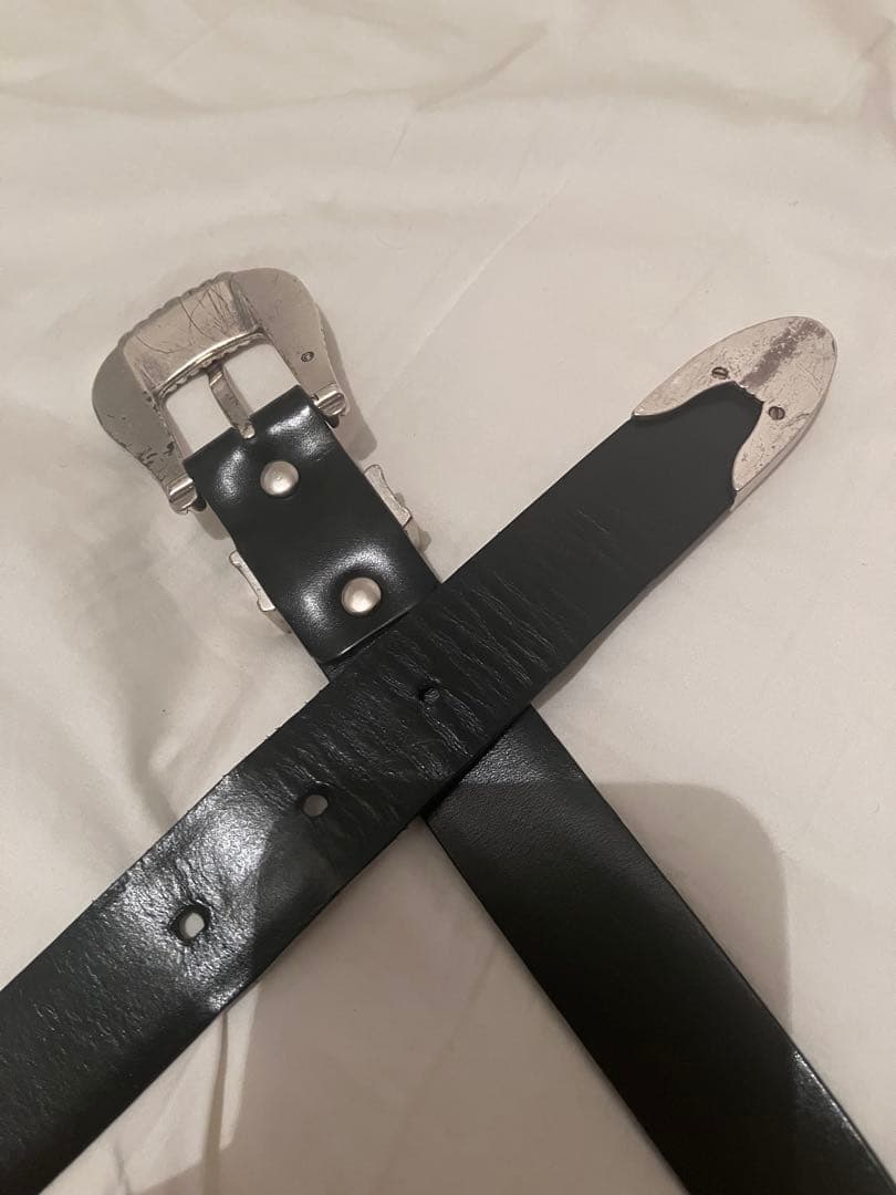TOGA PULLA ブラック レザーベルト - メルカリ