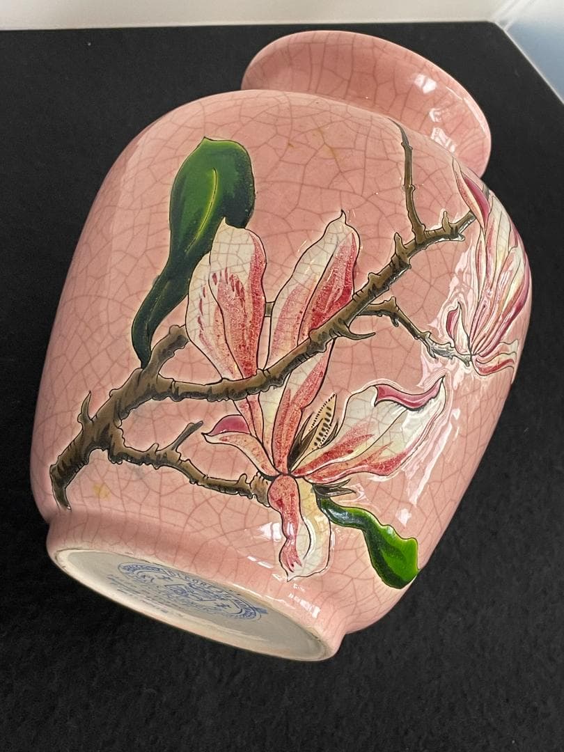 希少 フランス ヴィンテージ Longwy ロンウィ 花瓶 フラワーベース