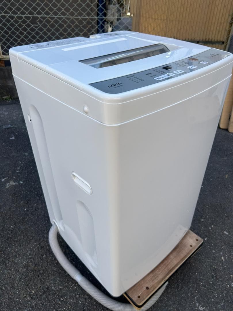 アクア 全自動洗濯機 AQW-S6M 6.0kg 2022年製 一人暮らし
