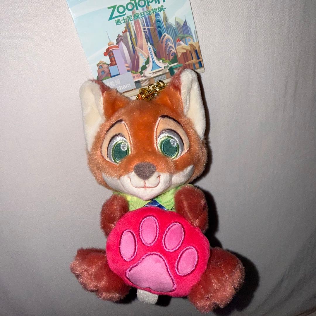 ニック・ワイルド ぬいぐるみマスコット キーホルダー 上海ディズニー