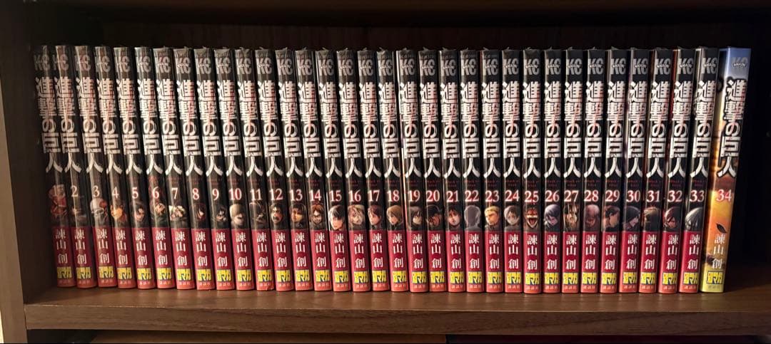 全巻新品シュリンク付】進撃の巨人 全34巻セット - メルカリ