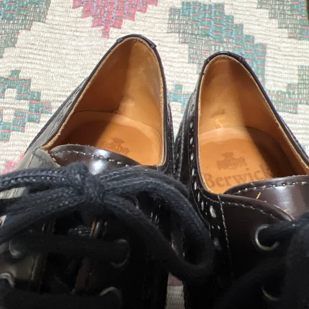 美品 BerwickウィングチップROISレザーシューズ7 バーウィックロイス