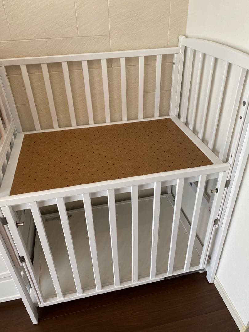 【期間限定値下】YAMASAKI コンパクトベッド ツーオープン ハイタイプ コンパクトベッド ツーオープン ヤマサキ(ミニサイズベビーベッド)の