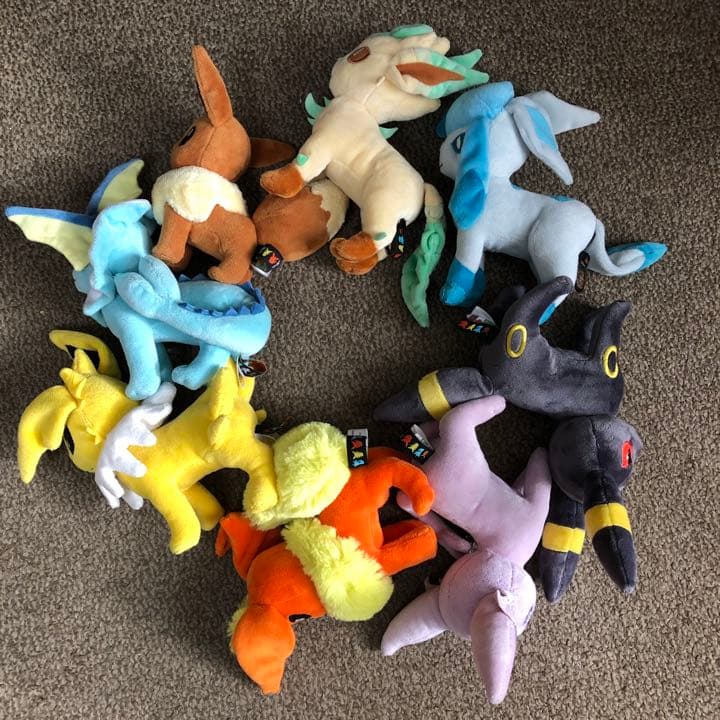 イーブイコレクション ぬいぐるみ 8点 ポケモンセンター 2012年 ブイズ