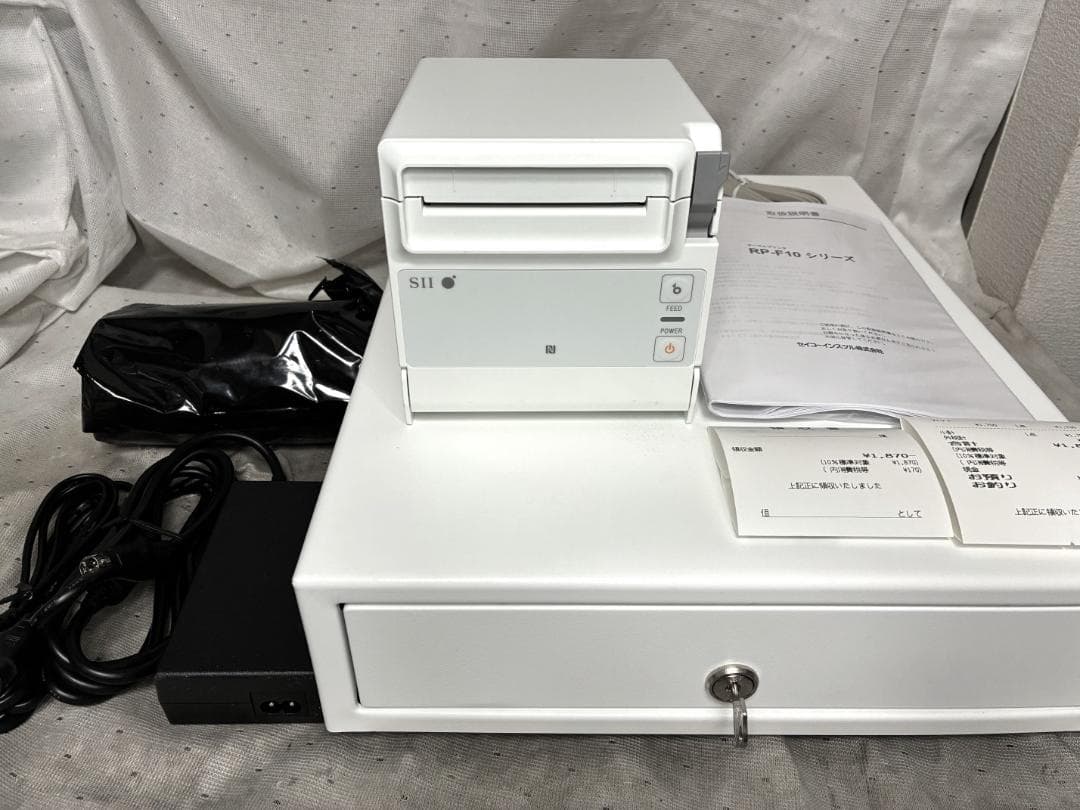 美品□SII セイコー サーマルプリンター＆ドロアー□RP-F10 エアレジ