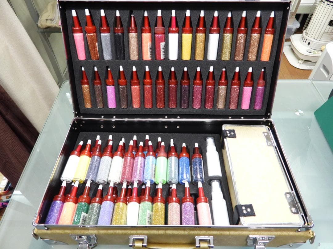 nuscenaボディージュエリーアートセット70色ダイヤモンドパウダーグリッター 51h2hUE0cvL._AC_UF350,