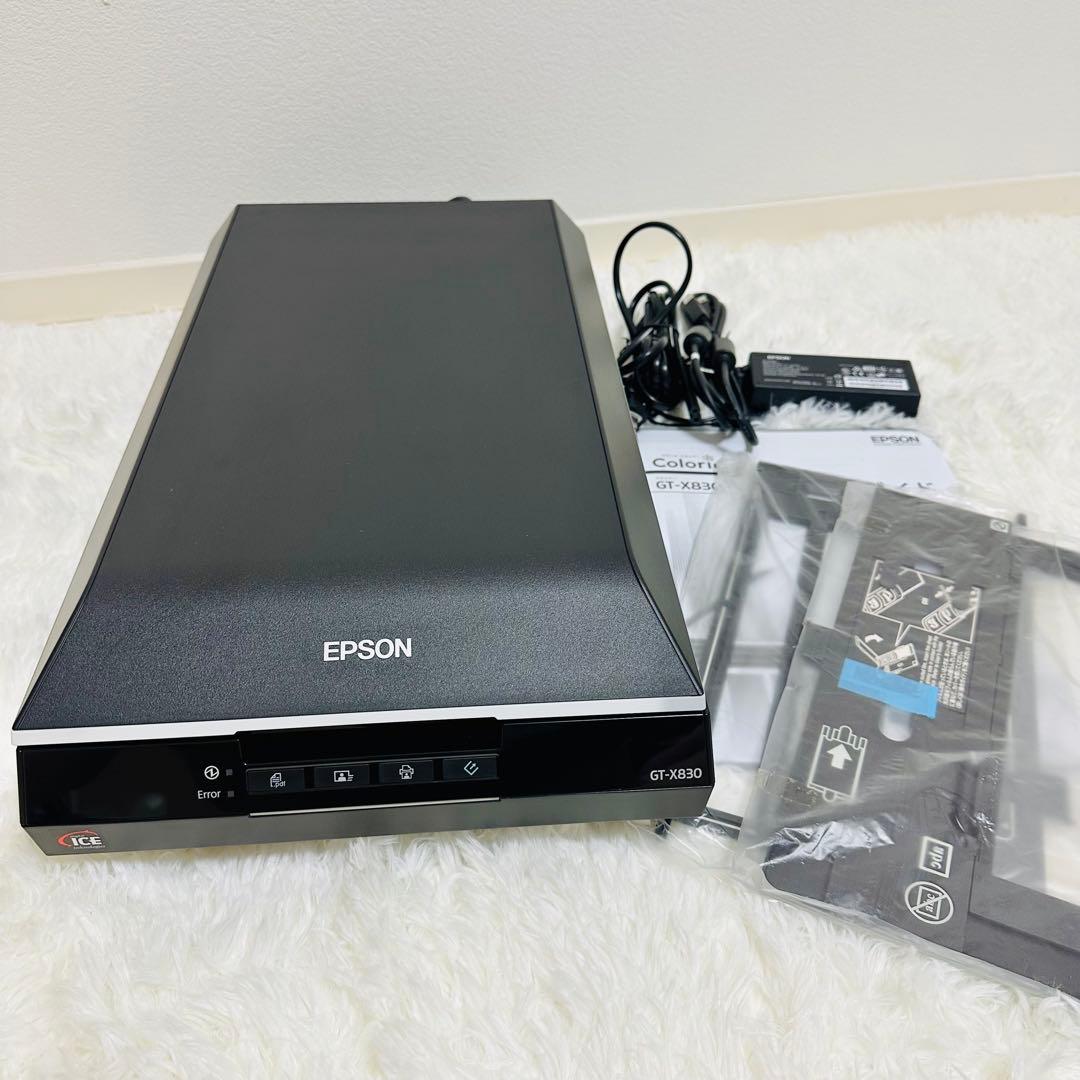【美品】　EPSON Colorio GT-X830 カラリオ スキャナー 美品】エプソン カラリオ GT-X830 フラットベッドスキャナー A4 EPSON