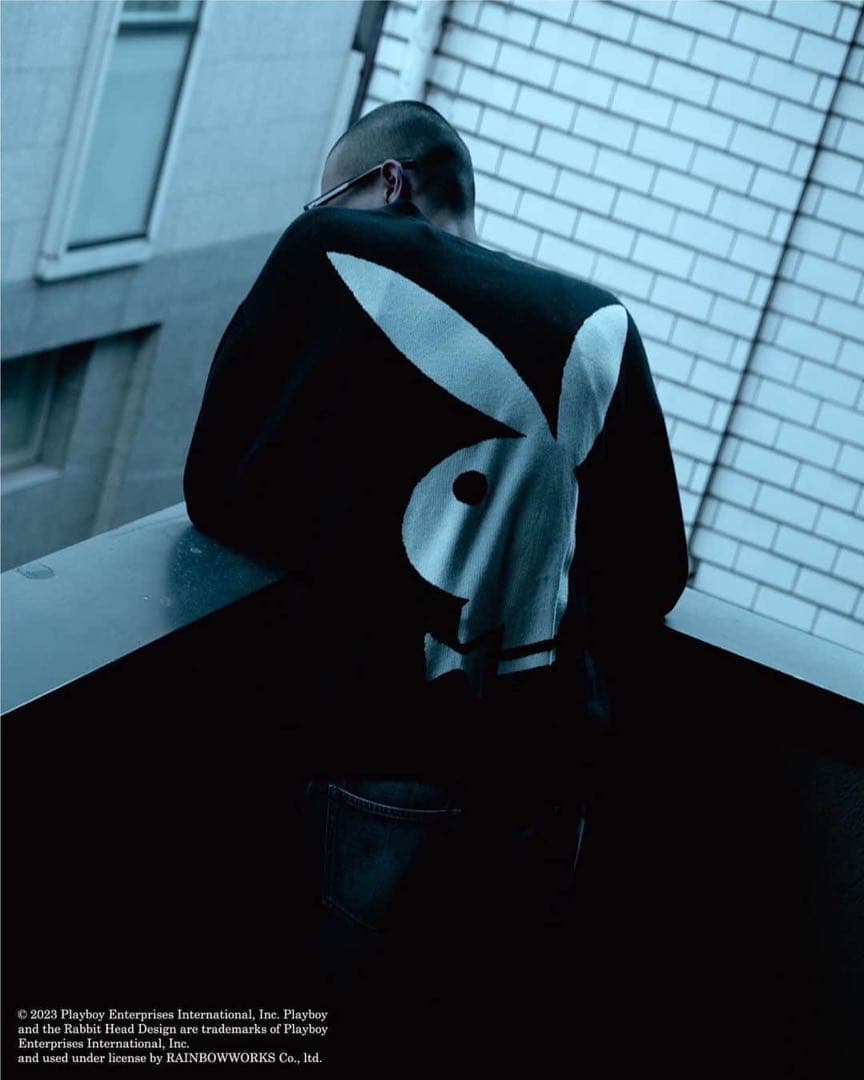 山田レン着用 DELUXE×PLAYBOY カーディガン - メルカリ