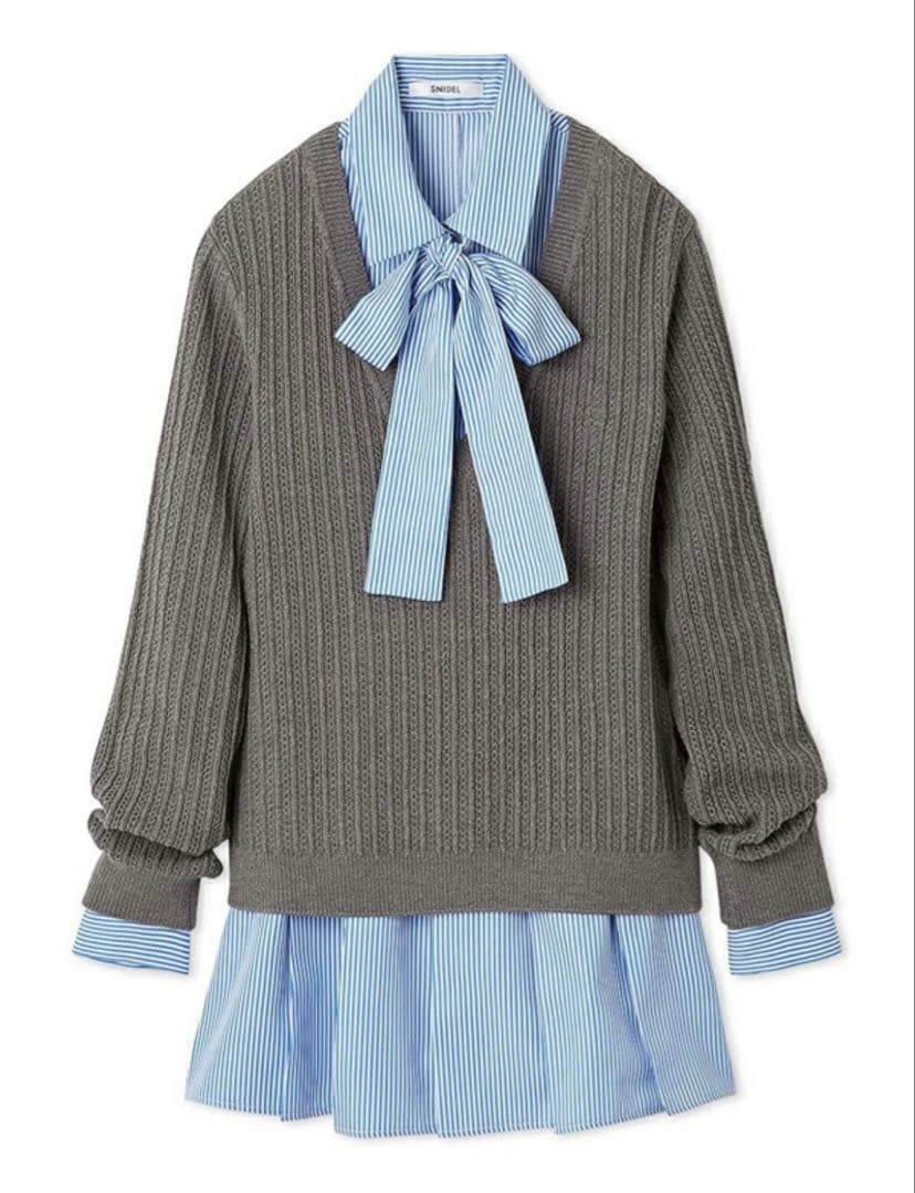 SNIDEL スナイデル シャツコンビチュニック シャツコンビチュニック(シャツ・ブラウス)｜トップス｜SNIDEL