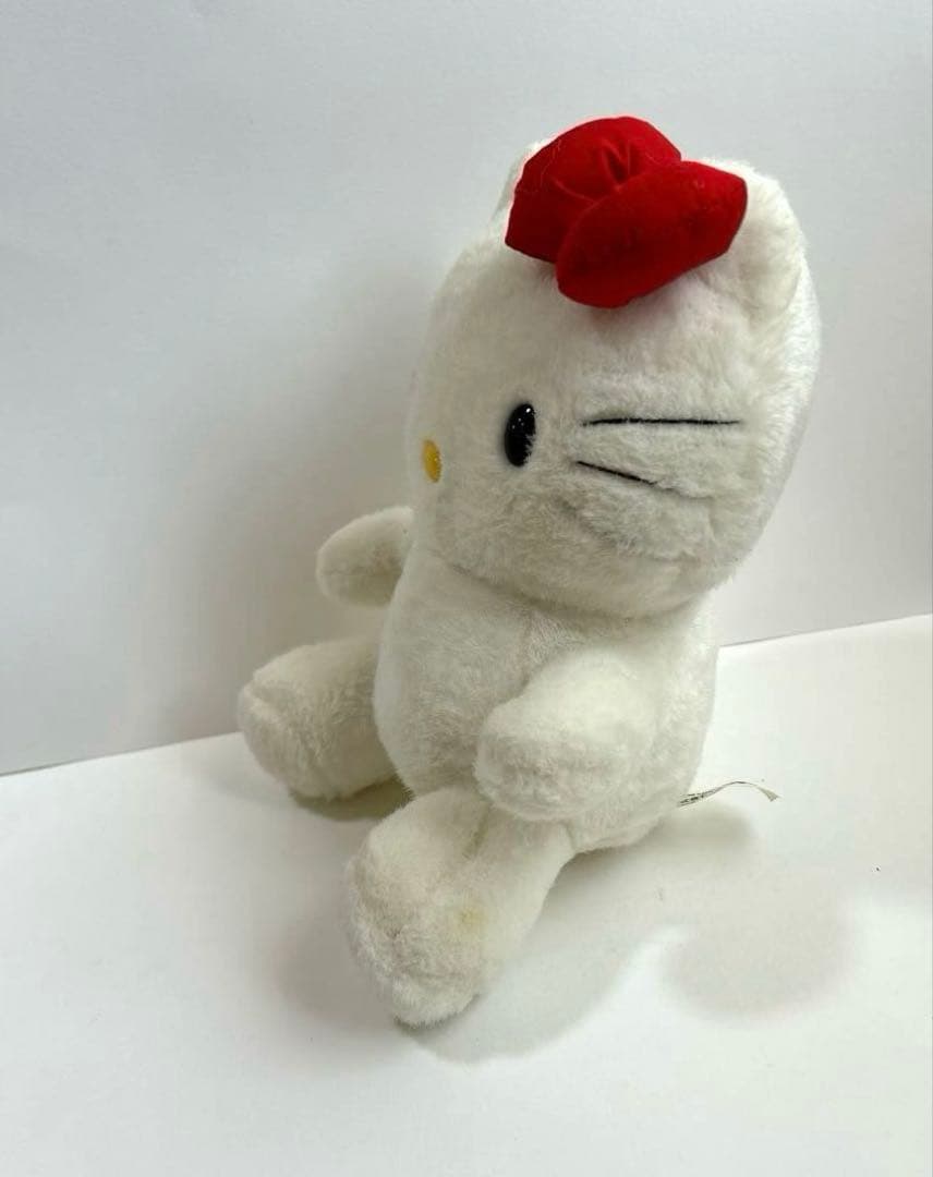 ハローキティ ぬいぐるみ 赤いリボン付き 裸ん坊 希少 サンリオ レア