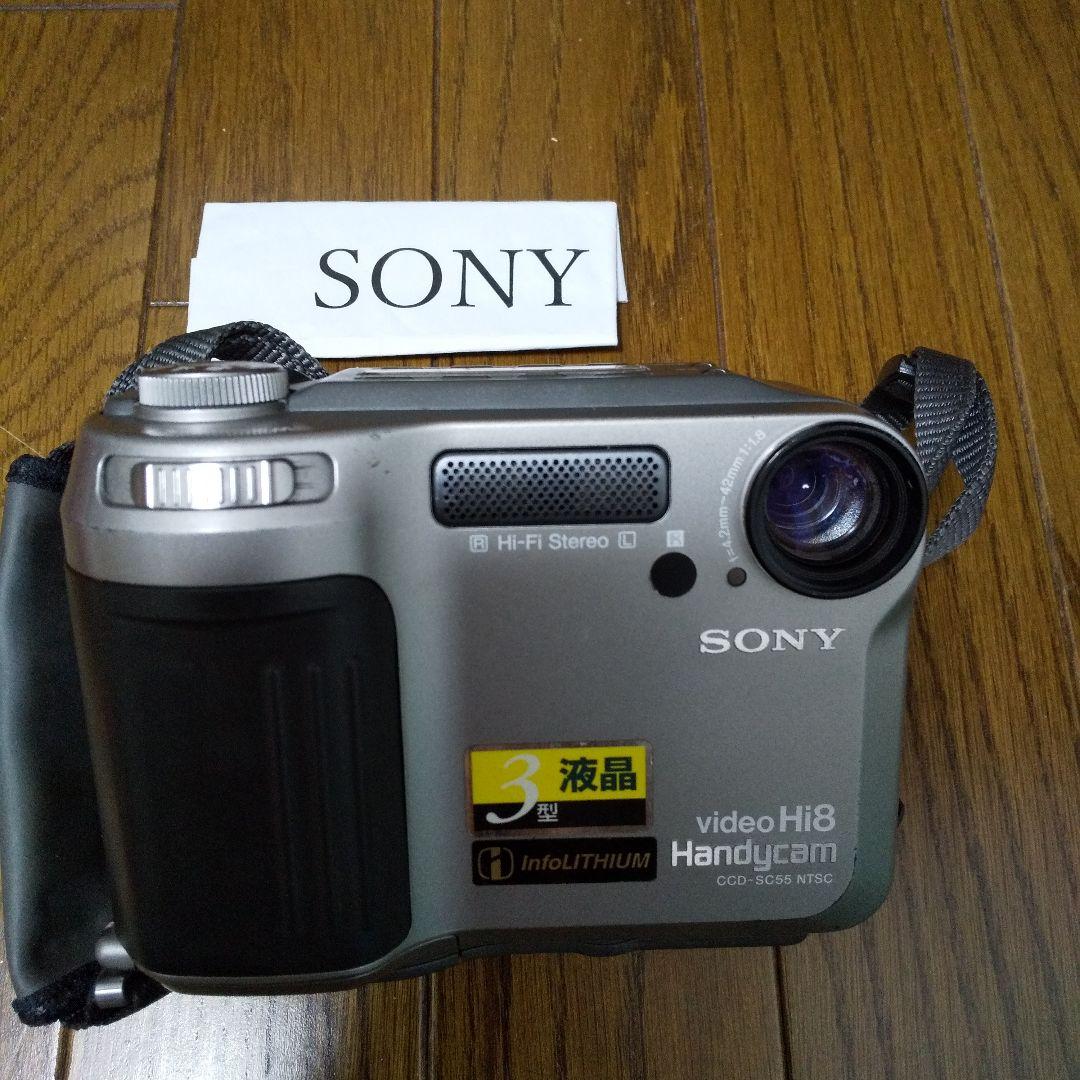 完全ジャンク品ソニーhi-8ビデオハンディカムSONY CCD-SC55本体のみ