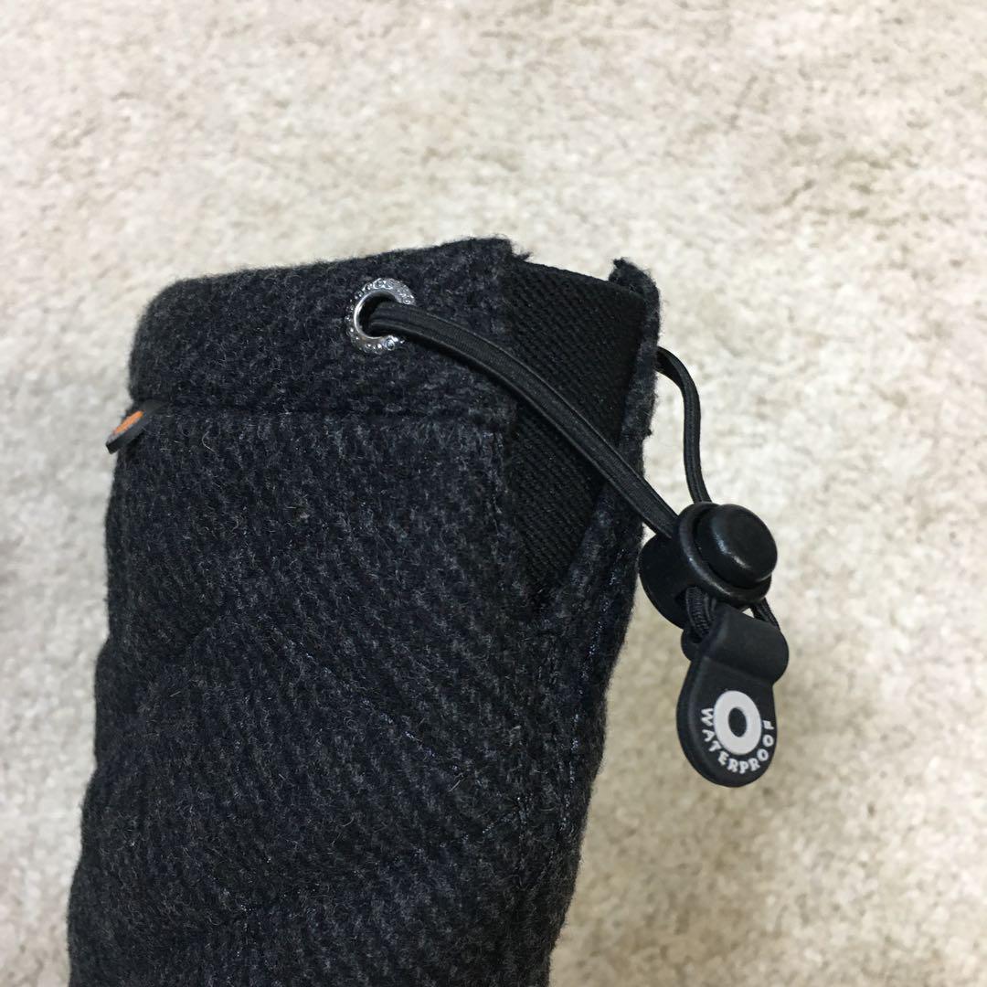 BOGS ♫ スノーブーツ ウールキルティング ブラック 黒 24cm -30°