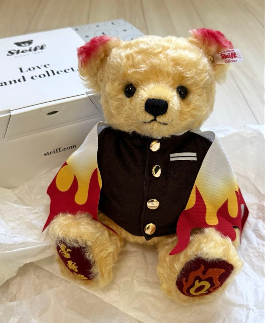 鬼滅の刃 シュタイフ テディベア ぬいぐるみ 煉獄杏寿郎 - メルカリ