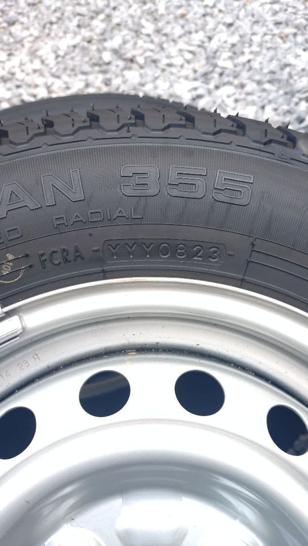 ②145/80R12LTヨコハマタイヤ・ホイールセット 2023年製 ②145/80R12LT