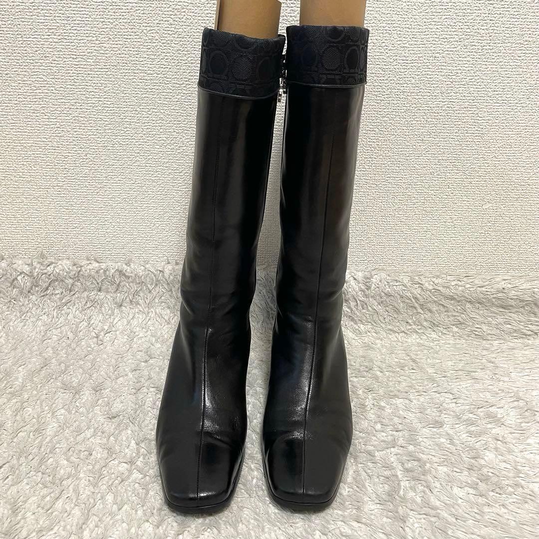 美品 Salvatore Ferragamo ロングブーツ 23.5cm