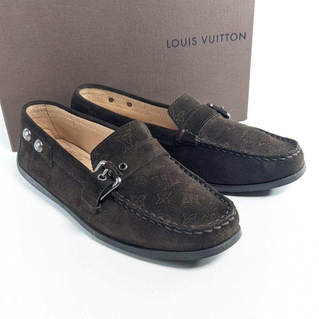 美品 ルイヴィトン ローファー モノグラム ドライビングシューズ 箱付